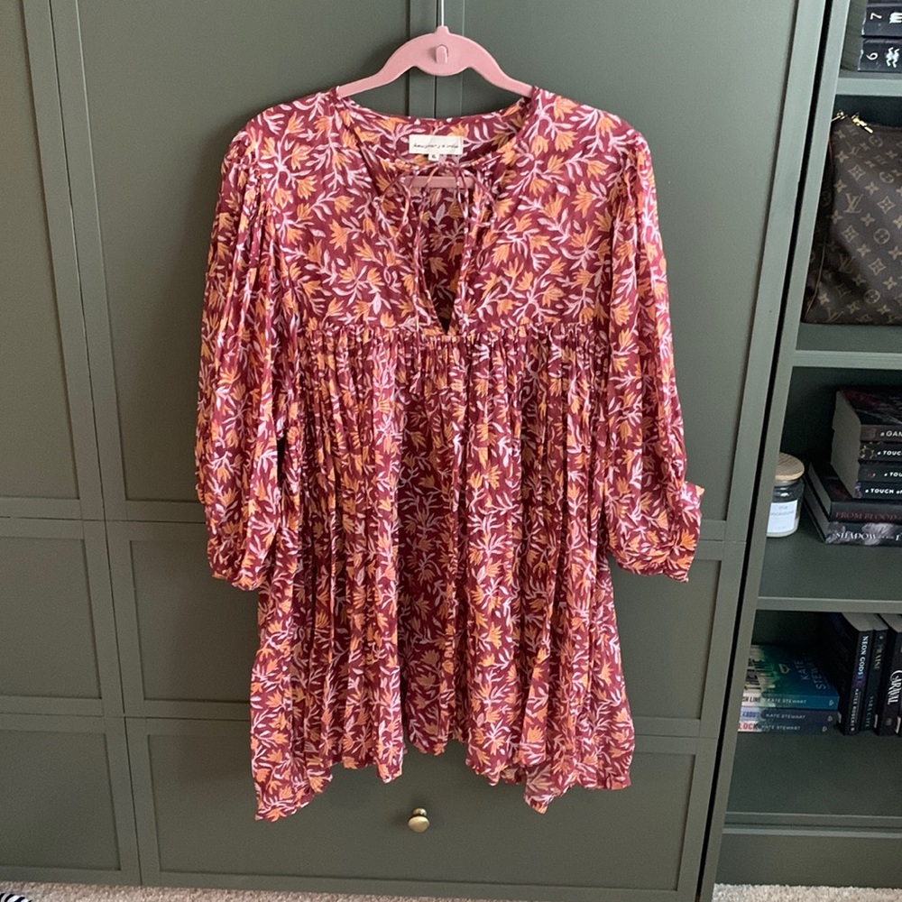 NWOT Daughters of India Kyra Mini Dress XL Sumac